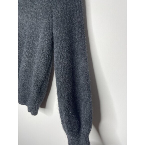 Madewell Womens Balloon Sleeve Sweater Wool Blend Size:S Black - Picture 4 of 7